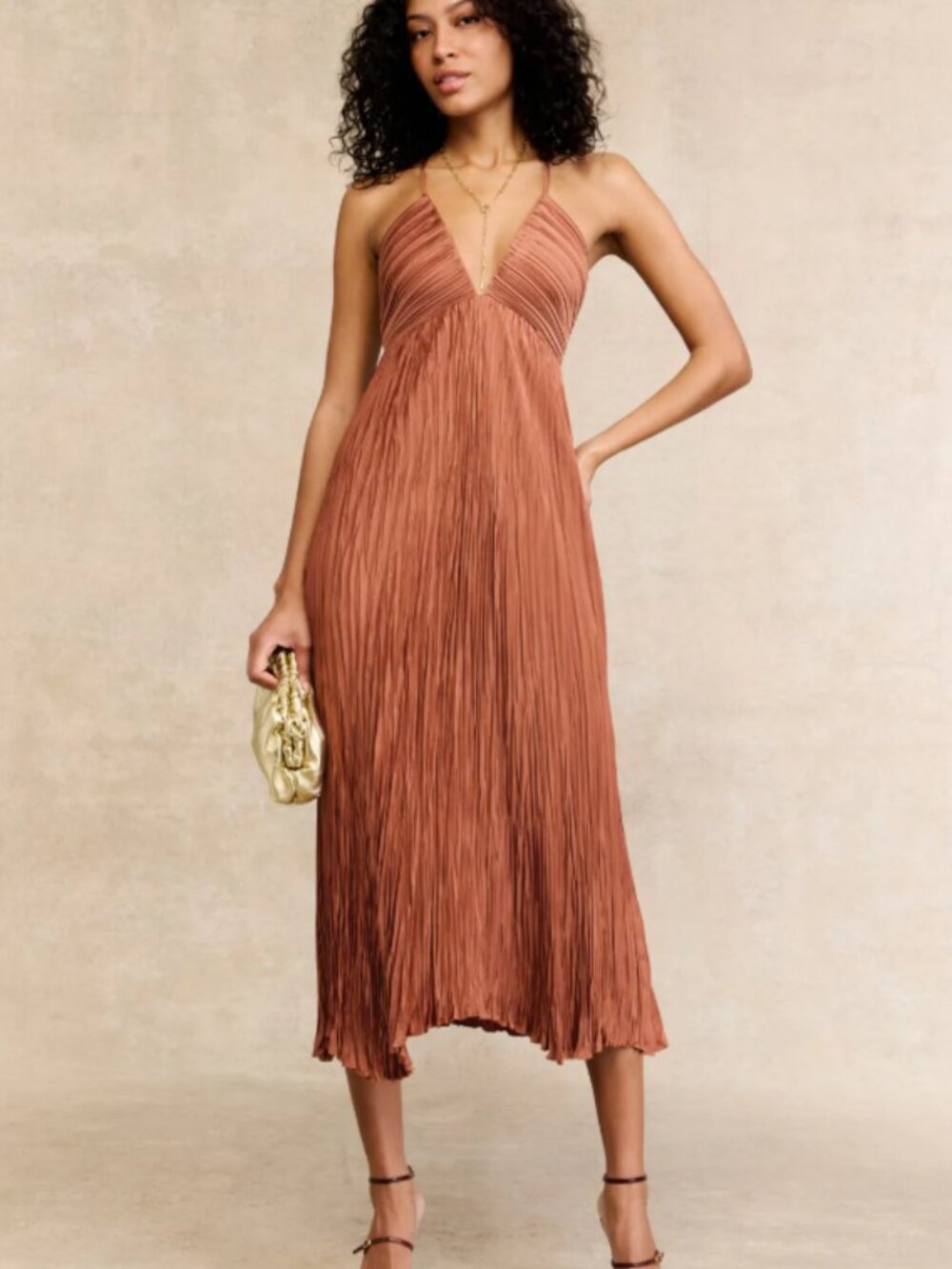 RTR-59 A.L.C. Orange Angelina Dress
